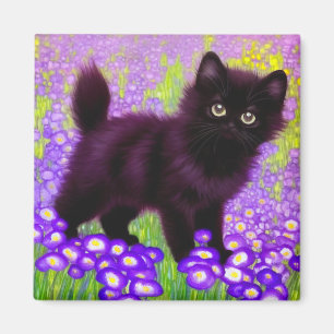 Aimant Gustav Klimt Black Kitten