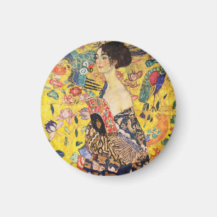 Aimant Gustav Klimt Dame avec éventail