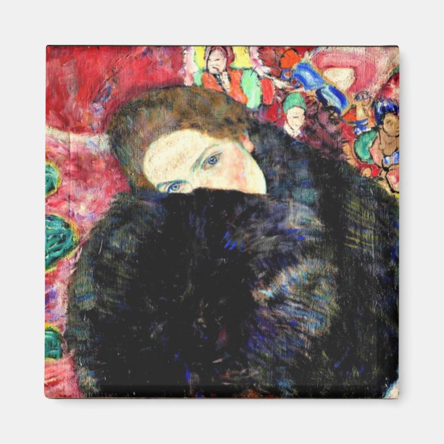 Aimant Gustav Klimt - Lady avec Muff (Devant)