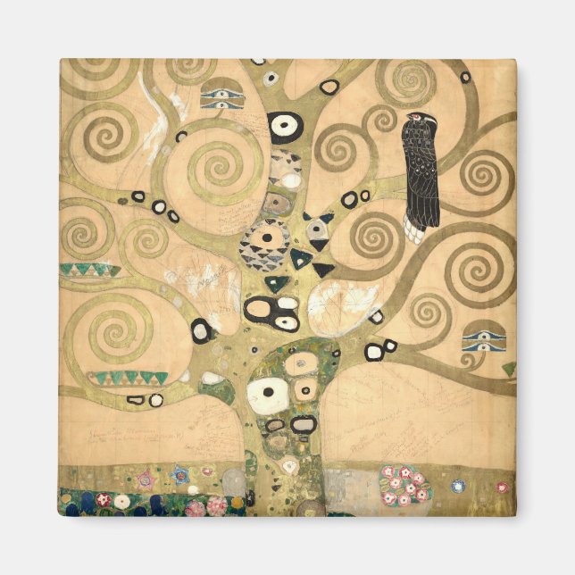 Aimant Gustav Klimt - L'Arbre de Vie, La Frieze Stoclet (Devant)