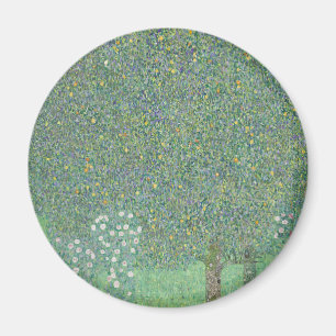 Aimant Gustav Klimt - Rosebustes sous l'oeuvre des Arbres