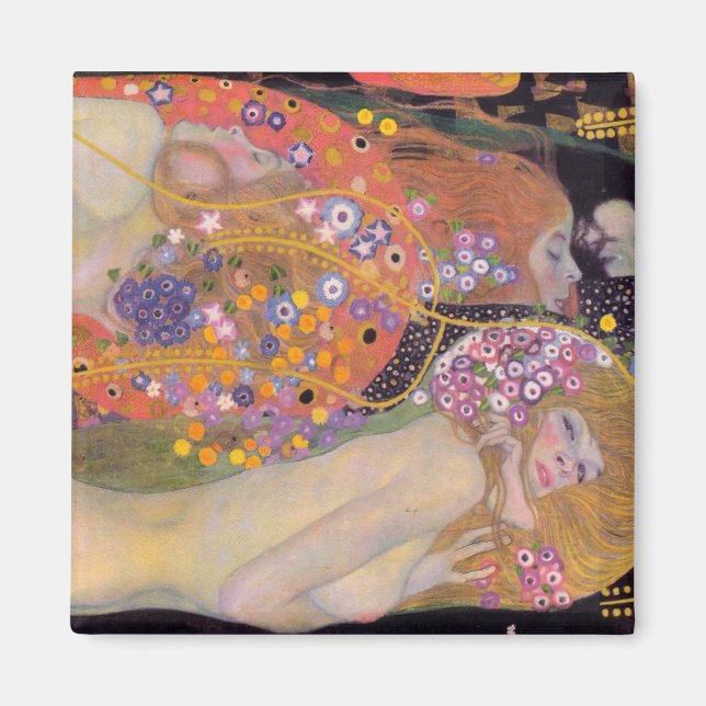 Aimant Gustav Klimt - Serpents d'eau II (Devant)