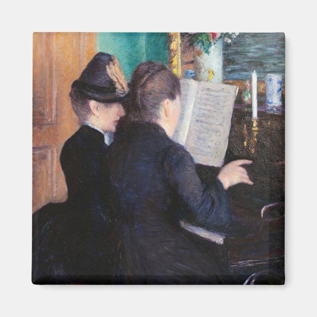 Aimant Gustave Caillebotte - La Leçon de piano (Devant)