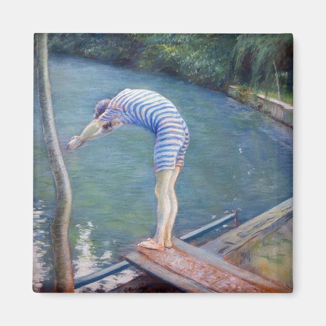 Aimant Gustave Caillebotte - Le Baigneur / Le Plongeur (Devant)