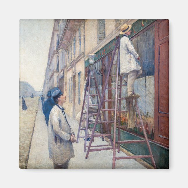 Aimant Gustave Caillebotte - Les Peintres en bâtiment (Devant)