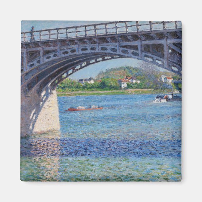 Aimant Gustave Caillebotte - Pont à Argenteuil et Seine (Devant)