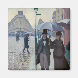 Aimant Gustave Caillebotte - Rue de Paris ; Temps de plui