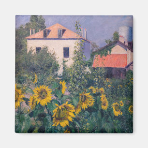 Aimant Gustave Caillebotte - Tournesols, Jardin