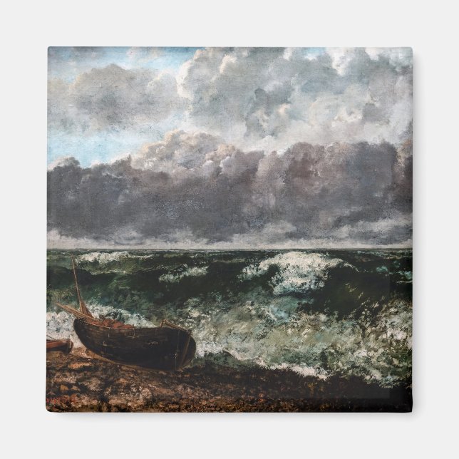 Aimant Gustave Courbet - La Mer orageuse / La Vague (Devant)