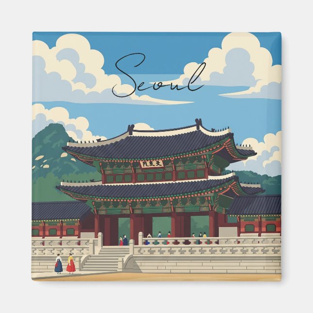 Aimant Gyeongbokgung à Séoul Corée du Sud (Devant)