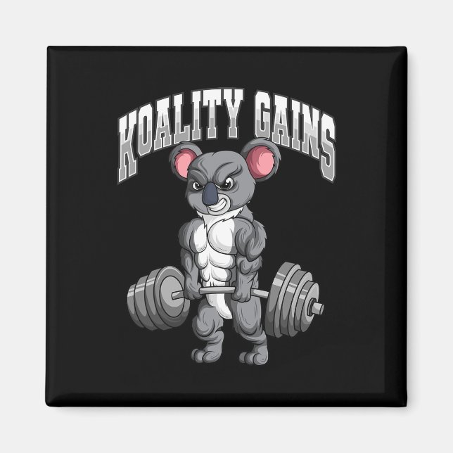 Aimant Gym Koala Bodybuilding (Devant)