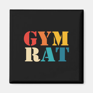 Aimant Gym Lover entraînement Bodybuilding Retro Alphabet