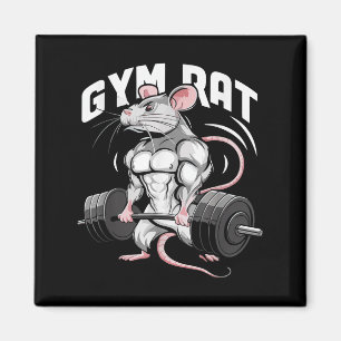 Aimant Gym Rat Funny Bodybuilding Fitness entraînement Gy