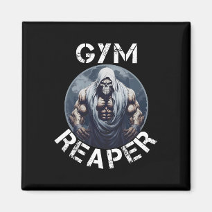 Aimant Gym Reaper Fitness Halloween Squelette Workout Cor