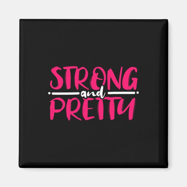 Aimant Gym Workout Femme Bodybuilding (Devant)