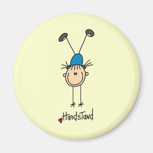 Aimant Gymnaste faisant des handstands