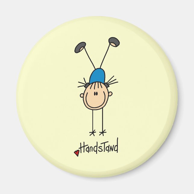 Aimant Gymnaste faisant des handstands (Devant)