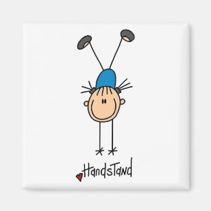 Aimant Gymnaste faisant des handstands