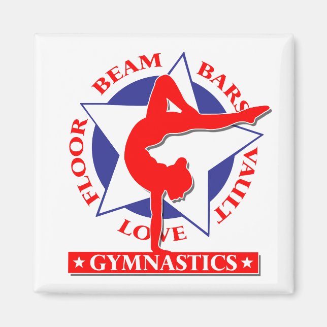 Aimant Gymnaste, Gymnastique (Devant)