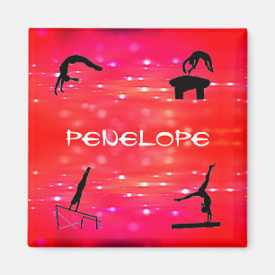 Aimant Gymnastique Événements Filles personnalisées