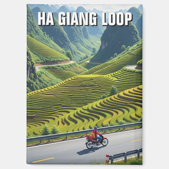Aimant Ha Giang Loop Vietnam Travel (Recto)