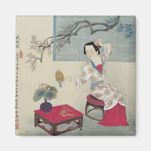 Aimant Habillage pendant le matin