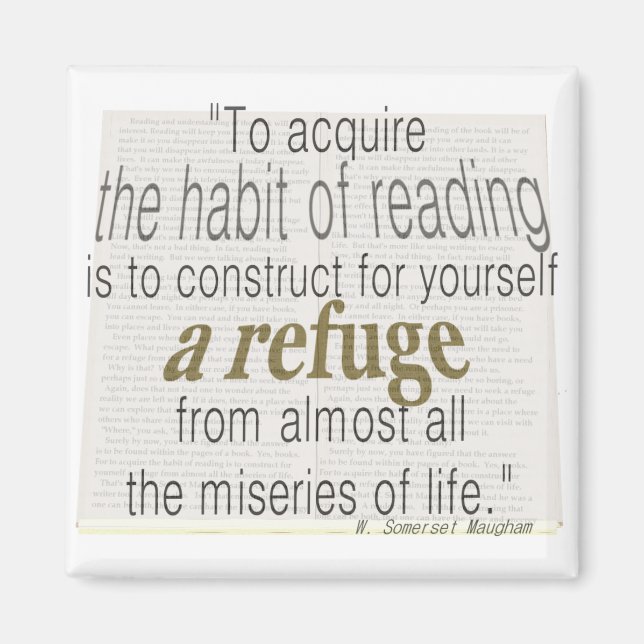 Aimant Habit de lecture (Devant)