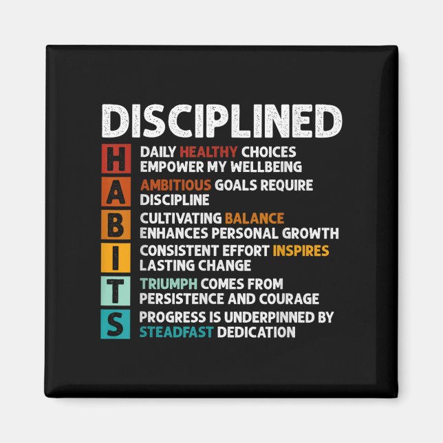 Aimant Habits Définition Citations Motivationnelles Affir (Devant)