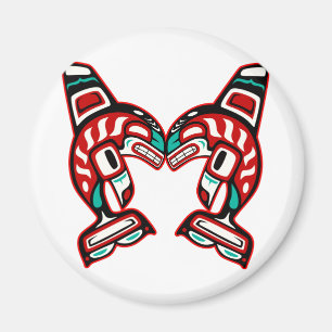 Aimant Haida Indian Killer Whales Orca