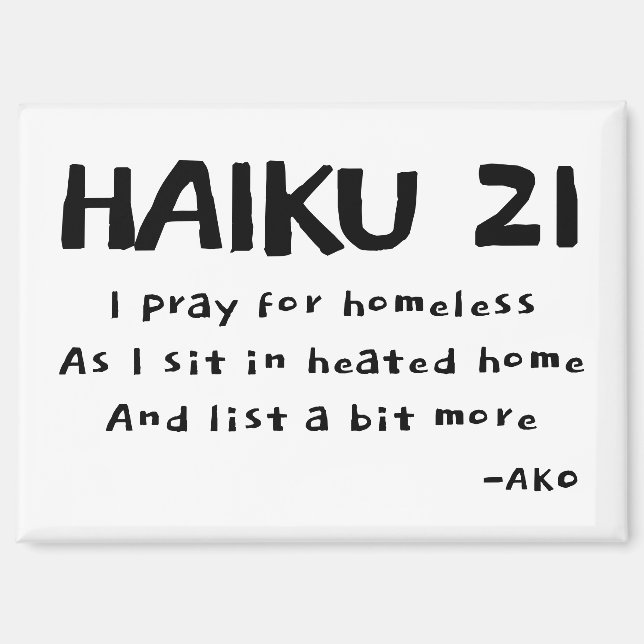 AIMANT HAIKU 21 (Recto)