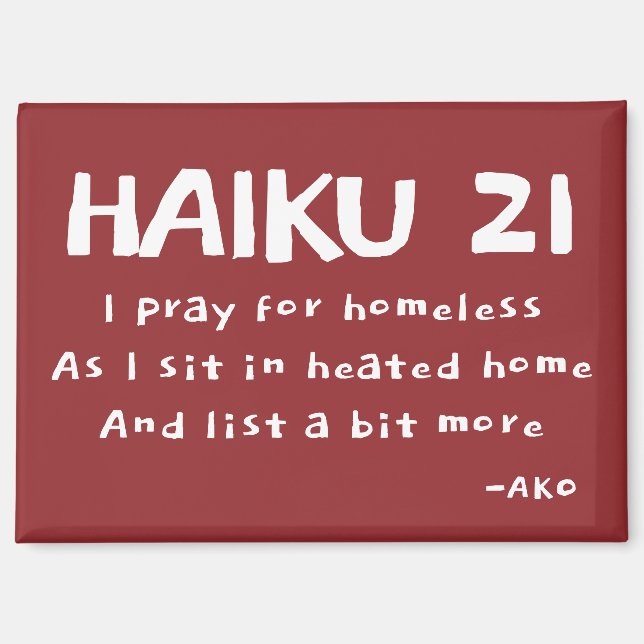 AIMANT HAIKU 21 (Recto)