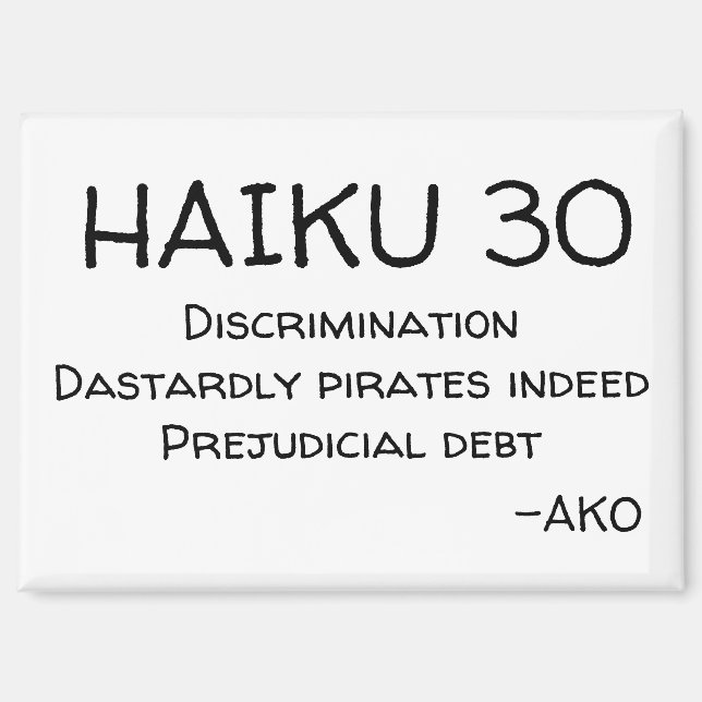 AIMANT HAIKU 30 (Recto)