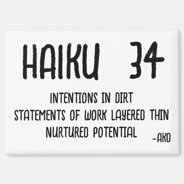 AIMANT HAIKU 34 (Recto)