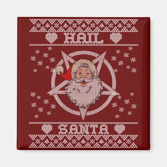 Aimant Hail Père Noël laid Noël (Devant)