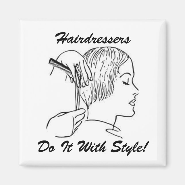 Aimant HairStyliste Français (Devant)