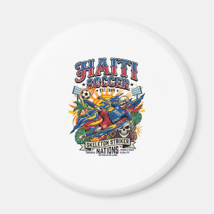 Aimant Haïti Football Squelette Attaquant Nations Style A