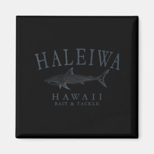 Aimant Haleiwa hawaii requin rétro ardoise art réservoir