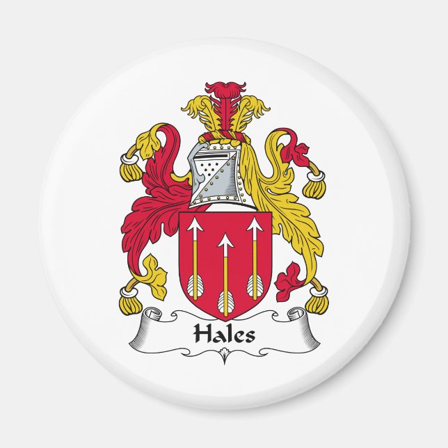 Aimant Hales Family Crest (Devant)