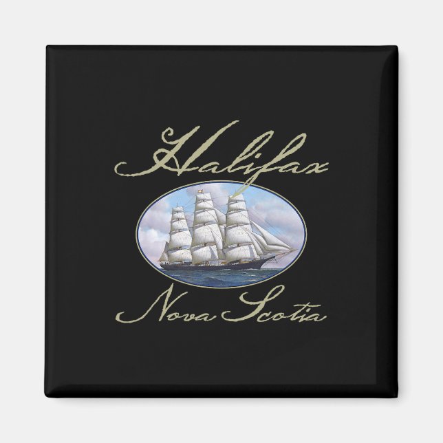 Aimant Halifax Nouvelle-Écosse Clipper Ship  (Devant)