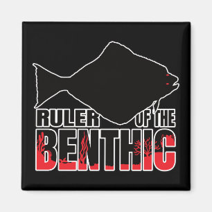 Aimant Halimais Halibut Poisson plat - Geek marin