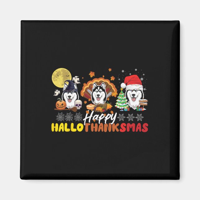 Aimant Hallothanksmas Happy Hallothanksmas Happy Amoureux (Devant)
