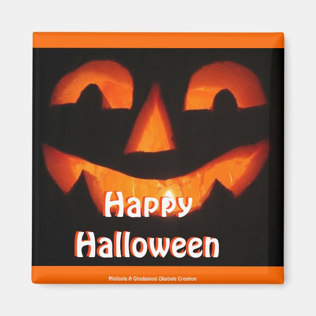Aimant halloween 2, Happy Halloween, Happy Halloween ... (Devant)