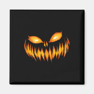 Aimant Halloween à la tête de Citrouille sculpté de Jack-