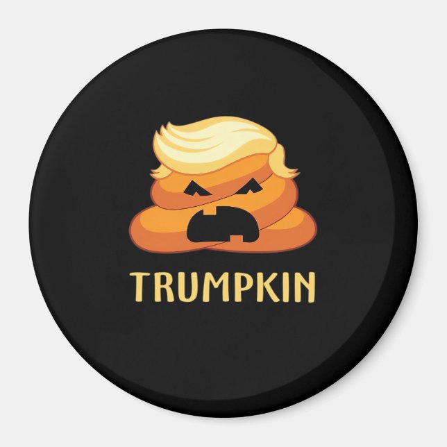 Aimant Halloween amusant pour Trumpkin Poop (Devant)