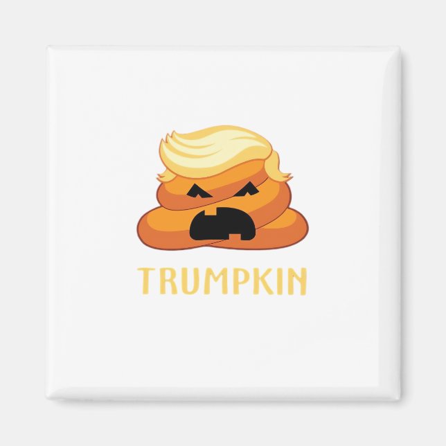 Aimant Halloween amusant pour Trumpkin Poop (Devant)