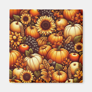 Aimant Halloween/Automne/Automne/citrouille