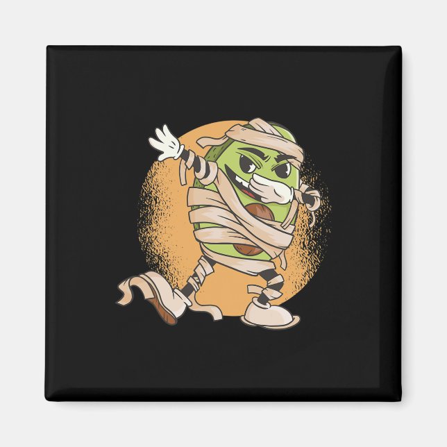 Aimant Halloween Avocado Mummy (Devant)