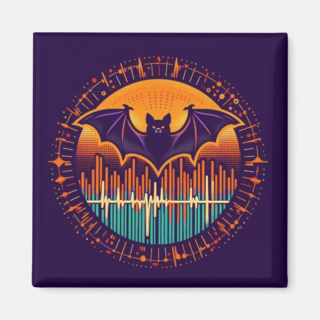 Aimant Halloween Bat Echoes-Ultrasound (Devant)