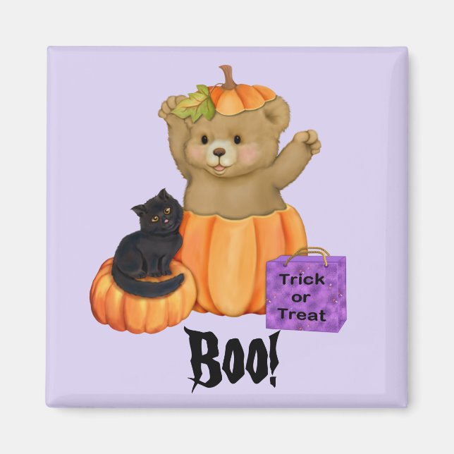 Aimant Halloween Boo Bear (Devant)