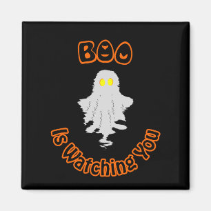 Aimant Halloween Bou vous regarde